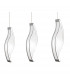 Sintesys Linear Pendant 3 Drop GU10 3 Light Bar Polished Chrome CFL Lamps INCLUDED-5