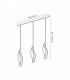 Sintesys Linear Pendant 3 Drop GU10 3 Light Bar Polished Chrome CFL Lamps INCLUDED-9