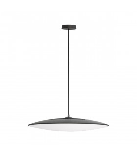 Slim LED Pendant 46cm Round 50W LED 4000K 4300lm Black 3yrs Warranty-1