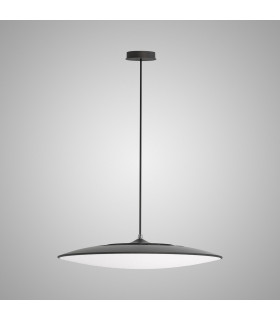 Slim LED Pendant 46cm Round 50W LED 3000K 4300lm Black 3yrs Warranty-2
