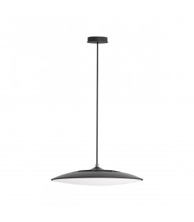 Slim LED Pendant 25cm Round 16W LED 3000K 1440lm Black 3yrs Warranty-1
