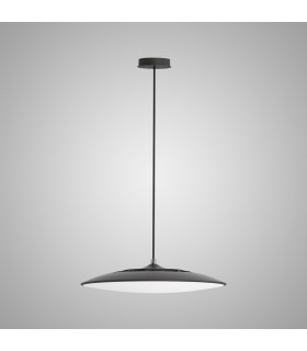 Slim LED Pendant 25cm Round 16W LED 4000K 1440lm Black 3yrs Warranty-2