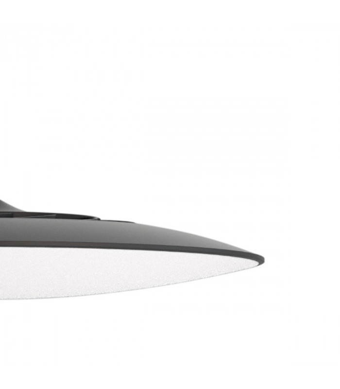 Slim LED Pendant 25cm Round 16W LED 4000K 1440lm Black 3yrs Warranty-5