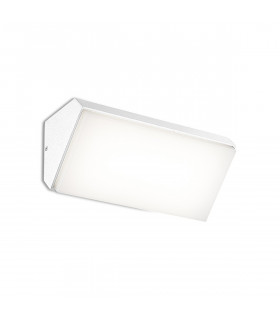 Solden Horizontal Wall Lamp 9W LED 3000K 773lm IP65 White 3yrs Warranty-1