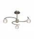 Sphere Semi Flush 3 Light G9 Satin Nickel-1