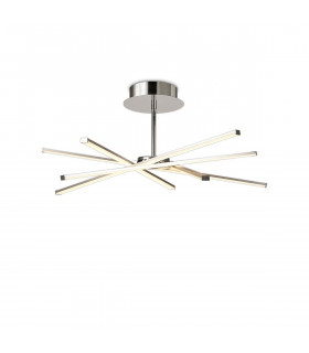 Star Semi Flush 42W LED 3000K 3700lm Silver/Frosted Acrylic/Polishde Chrome 3yrs Warranty-1
