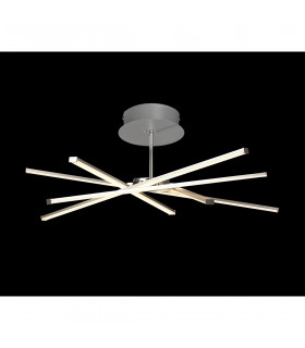 Star Semi Flush 42W LED 3000K 3700lm Silver/Frosted Acrylic/Polishde Chrome 3yrs Warranty-2