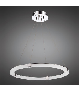 Taccía Pendant 28W LED Round 3000K 2500lm Polished Chrome/Frosted Acrylic 3yrs Warranty-2