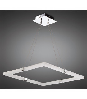 Taccía Pendant 28W LED Square 3000K 2500lm Polished Chrome/Frosted Acrylic 3yrs Warranty-2