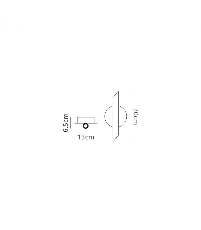 Take Blanco Wall Lamp 12W LED 3000K 540lm White 3yrs Warranty-5