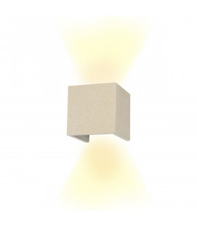 Taos Wall Lamp 12W LED 3000K 1100lm IP65 White Cement 3yrs Warranty-1