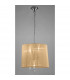 Tiffany Pendant 3+3 Light E14+G9 Polished Chrome With Soft Bronze Shade & Clear Crystal-2