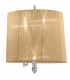 Tiffany Pendant 3+3 Light E14+G9 Polished Chrome With Soft Bronze Shade & Clear Crystal-4
