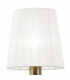 Tiffany Wall Lamp Switched 2+2 Light E14+G9 Antique Brass With White Shades & Clear Crystal-4