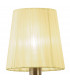 Tiffany Wall Lamp Switched 2+2 Light E14+G9 Antique Brass With Cream Shades & Clear Crystal-4