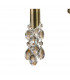 Tiffany Pendant 2 Tier 12+12 Light E14+G9 Antique Brass With Cream Shades & Clear Crystal-9