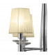 Tiffany Pendant 4+4 Light E14+G9 Polished Chrome With Cream Shades & Clear Crystal-6