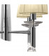 Tiffany Pendant 4+4 Light E14+G9 Polished Chrome With Cream Shades & Clear Crystal-7