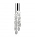 Tiffany Pendant 1+1 Light E27+G9 Polished Chrome With Cream Shade & Clear Crystal-6
