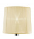 Tiffany Table Lamp 1+1 Light E14+G9 Polished Chrome With Cream Shade & Clear Crystal-6