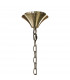 Tiffany Pendant 2 Tier 12+12 Light E14+G9 Antique Brass With White Shades & Clear Crystal-3