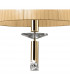 Tiffany Pendant 3+1 Light E27+G9 French Gold With Soft Bronze Shade & Clear Crystal-5