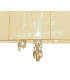 Tiffany Pendant 3+3 Light E14+G9 French Gold With Cream Shade & Clear Crystal-5