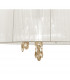 Tiffany Pendant 3+3 Light E14+G9 French Gold With White Shade & Clear Crystal-5