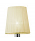 Tiffany Wall Lamp Switched 1+1 Light E14+G9 Polished Chrome With Cream Shade & Clear Crystal-4