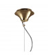 Tiffany Pendant 3+1 Light E27+G9 French Gold With White Shade & Clear Crystal-3