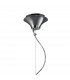 Tiffany Pendant 3+1 Light E27+G9 Polished Chrome With Cream Shade & Clear Crystal-3