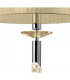 Tiffany Pendant 3+1 Light E27+G9 Polished Chrome With Cream Shade & Clear Crystal-5