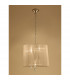 Tiffany Pendant 3+3 Light E14+G9 French Gold With Soft Bronze Shade & Clear Crystal-2