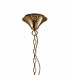 Tiffany Pendant 3+3 Light E14+G9 French Gold With Soft Bronze Shade & Clear Crystal-3