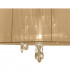 Tiffany Pendant 3+3 Light E14+G9 French Gold With Soft Bronze Shade & Clear Crystal-5