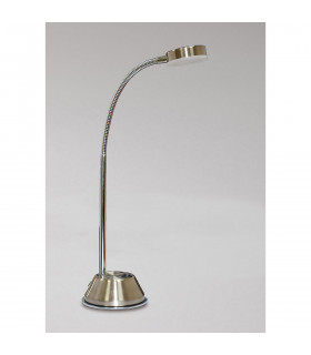 Tobias Table Lamp 1 Light 3W LED 3000K 300lm Satin Nickel/Frosted Acrylic/Polished Chrome 3yrs Warranty-2