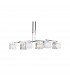 Tokio Rectangular Telescopic 6 Light G9 Line Gloss White/Polished Chrome-1