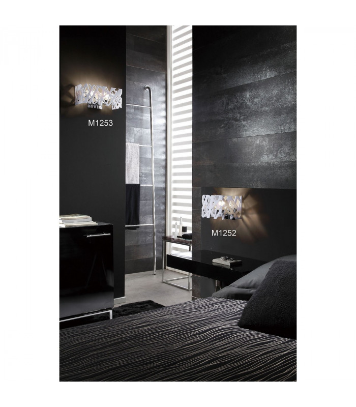 Tokio Rectangular Telescopic 6 Light G9 Line Gloss White/Polished Chrome-7