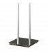 Tokio Floor Lamp 4 Light G9, Gloss Black/Polished Chrome