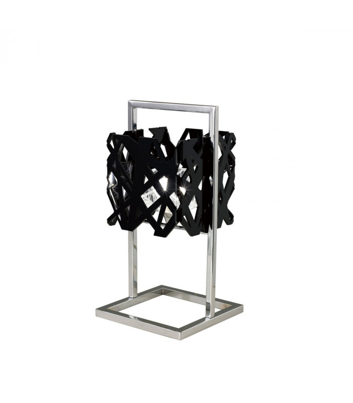 Tokio Table Lamp 1 Light G9, Gloss Black/Polished Chrome