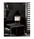 Tokio Table Lamp 1 Light G9, Gloss Black/Polished Chrome
