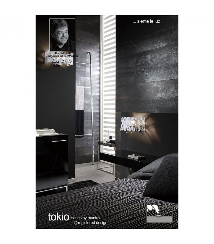 Tokio Table Lamp 1 Light G9, Gloss Black/Polished Chrome
