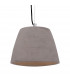 Triangle Pendant Small 1 Light E27, Cement/Polished Chrome