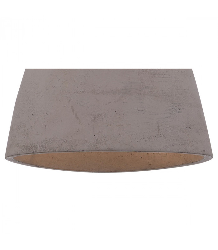 Triangle Pendant Small 1 Light E27, Cement/Polished Chrome