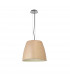 Triangle Pendant Large 1 Light E27 Beech/Polished Chrome-1