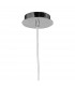 Triangle Pendant Small 1 Light E27 Gloss White/Polished Chrome-5