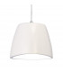 Triangle Pendant Small 1 Light E27 Gloss White/Polished Chrome-6