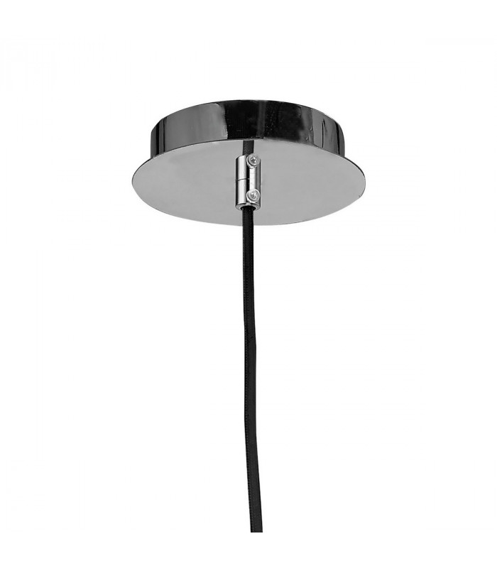 Triangle Pendant Small 1 Light E27 Beech/Polished Chrome-4