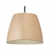 Triangle Pendant Small 1 Light E27 Beech/Polished Chrome-5