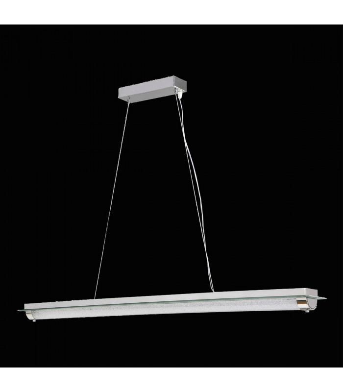 Tube Pendant 36W LED 4000K Polished Chrome/Mirror / Sand Diamond 2800lm 3yrs Warranty-2